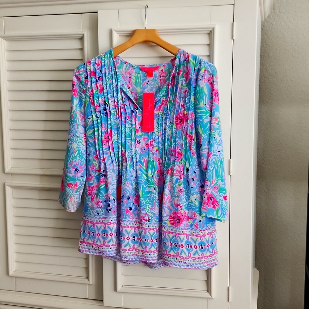 Lilly Pulitzer Blouse, XS, multi colored